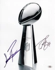 Drew Brees Sean Payton Signed Autographed 11X14 Photo Saints Trophy PSA AO33852