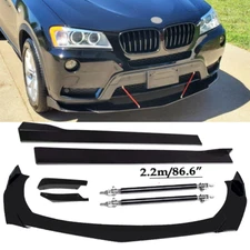 Front Bumper Lip Spoiler Splitter Car Body Rear For BMW