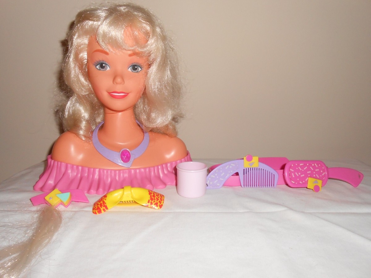 Vintage BARBIE Color Changes Styling Head by Arco w/accessories | eBay