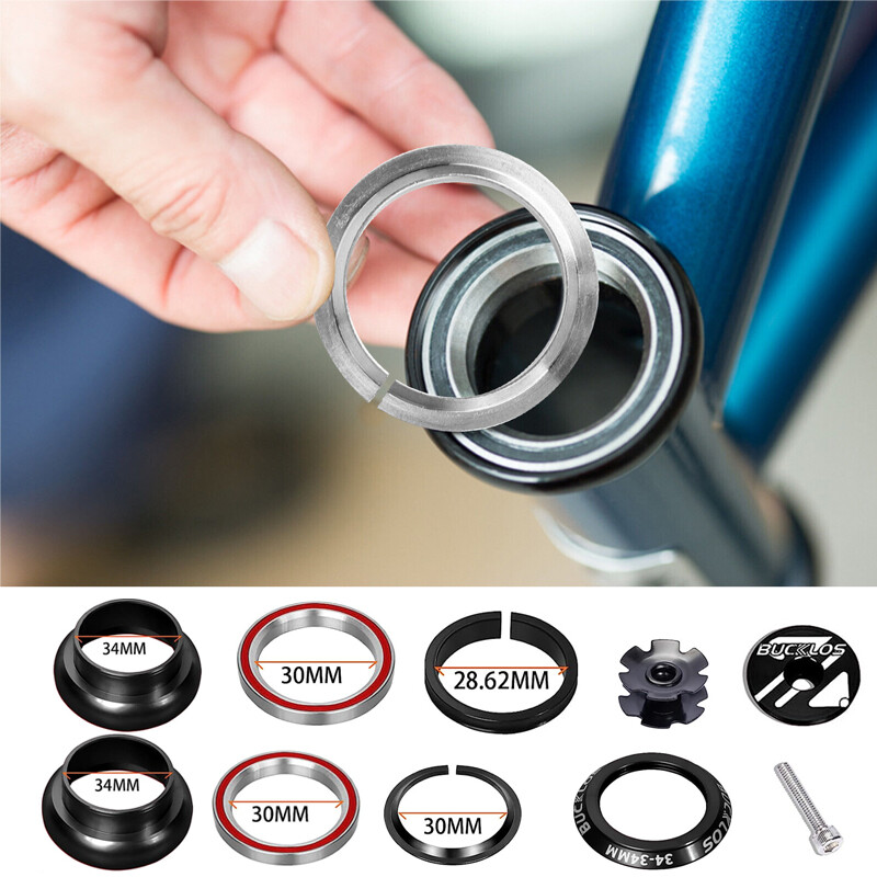 Kit comandi bici 34/44/44-55/44-56mm 1-1/8" dritti/conici cuscinetti sigillati foto 6