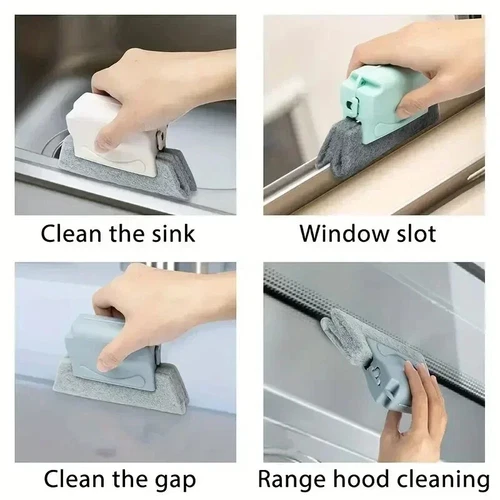 Window Groove Cleaning Brush Portable Sponge Door / Window Slot Cleaning Brush. - Bild 4 von 16