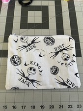 KING JACK SKELLINGTON handmade Makeup Bag NWOT Zipper