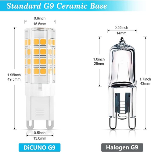 10x G9 LED Lampe 3W 380LM,360° 83Ra,Kein Flackern, nicht dimmbar, AC100-240V - Bild 15 von 28