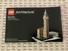 LEGO ARCHITECTURE: Big Ben (21013) Complete Set, No Box