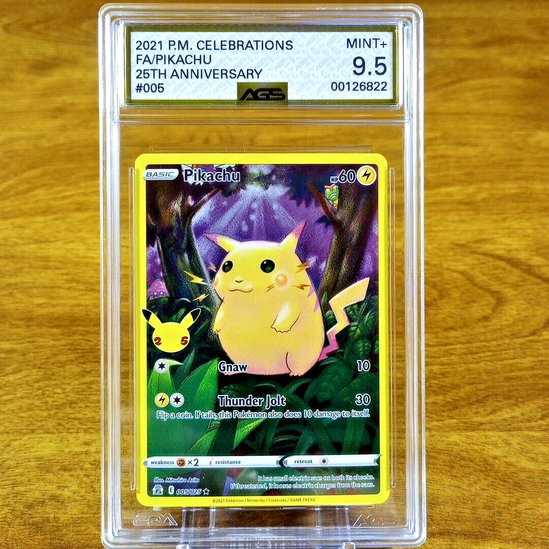 Pokemon Celebrations Classic Collection Pikachu 005/025 AGS Mint+