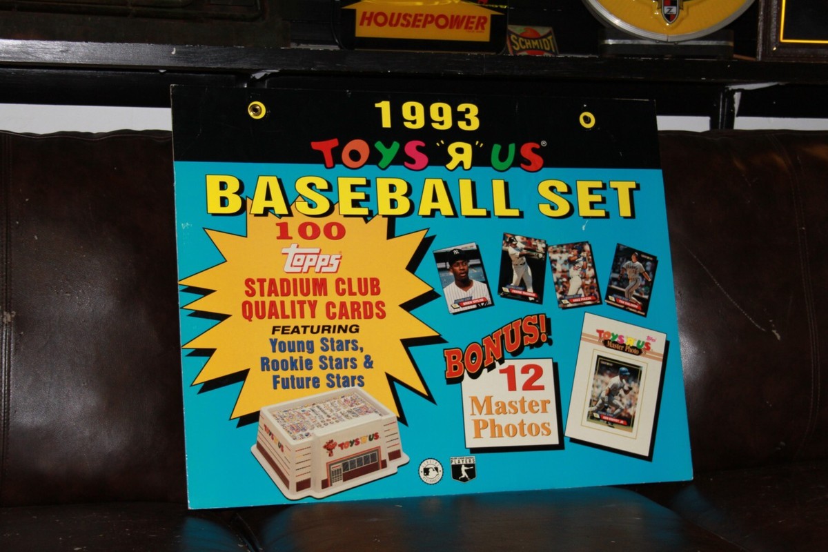 rare 1993 topps baseball cards RARE 1993 TOYS R US TOPPS BASEBALL CARDS DEALER STORE DISPLAY SIGN GRIFFEY  MLB