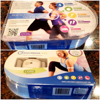 BodyMedia Fit On Body Wellness Monitor Core Armband, NEW