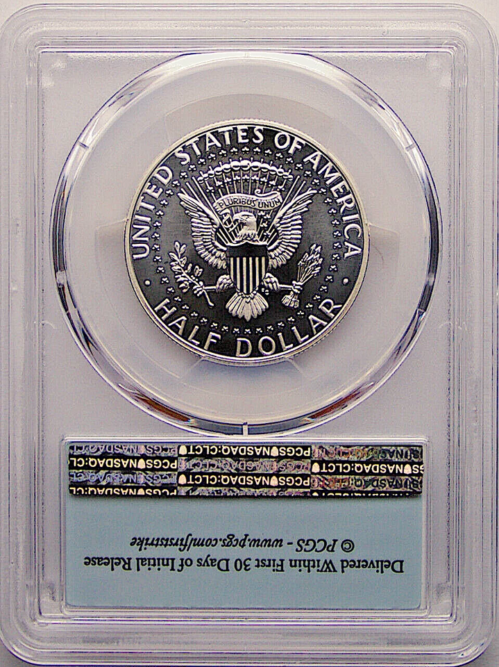  2014 S 50th Anniversary Enhanced Kennedy Silver 50C PCGS MS70PL First Strike - Image 2 of 2