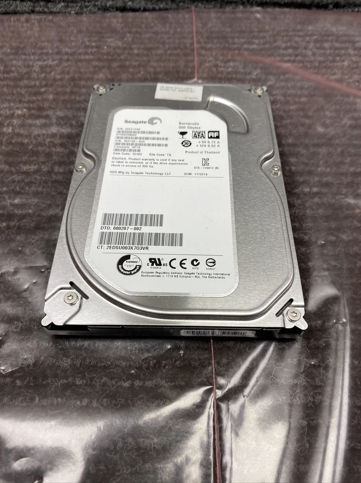 Used Seagate Barracuda ST500DM002 500GB SATA III 3.5 in Desktop Hard Drive - Image 3 of 4