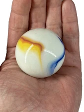 Toe Breaker 50mm (2") GLORY Green/Blue/Red Swirl Marbles glass Toebreaker HUGE