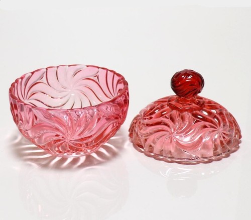 Baccarat Rosaces multiples Rose Sphere Glass Figurine trinket Width 4.3 Height 5 - Picture 3 of 9