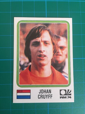 Autocollant Panini FIFA 1974 Johan Cruyff #89 - Coupe Du Monde, Pays-Bas, Neuf