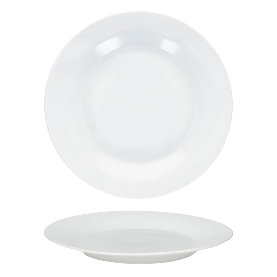 6x Tommy Speiseteller Ø24cm weiß Porzellan 6 Personen große Platte Ess-Teller - Bild 3 von 4