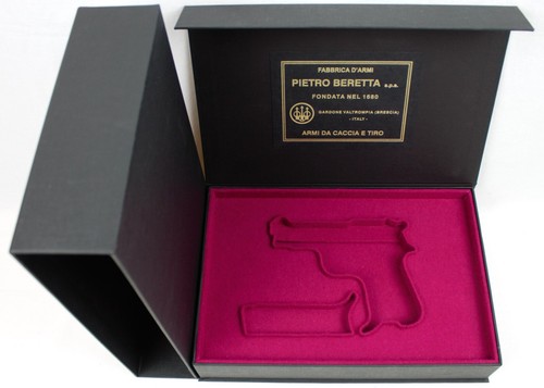 PISTOL PRESENTATION CUSTOM DISPLAY CASE BOX for BERETTA m1934 cal. 9x17 mm .380 - Picture 8 of 13