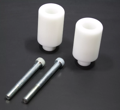 #ad Open Box Bike Tek White STP Sliders for Hayabusa GSXR 1300 99 06 Q $20.99