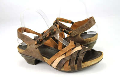 Think Gr.39 Damen Sandalen Sandaletten Slipper Leder Braun TOP i 340 - Bild 1 von 4