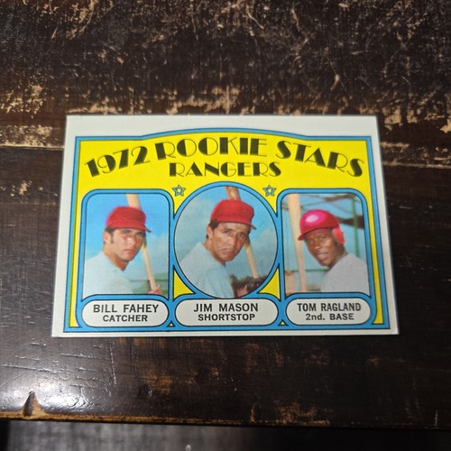 Tom Ragland 1972 Topps #334 Rangers Rookie Stars; Bill Fahey, Jim Mason, Tom ...
