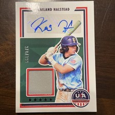 2022 Panini USA Stars & Stripes Kailand Halstead Patch/Auto Numbered 370/399