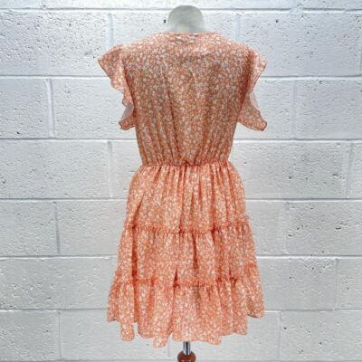 open lace back dress CUPSHE Smocked Slip Mini Dress for Women Summer Beach Orange Dress  Spaghetti Strap Cut Out V Neck Ruched Short Length Sleeveless Elastic Waist  M at Amazon Women's Clothing store