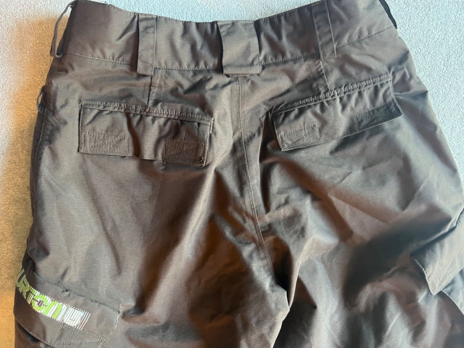 Burton Analog Snowboard Pants Mens Sz Medium Brown Insulated Zip Pocket 34&rdquo;x28&rdquo;