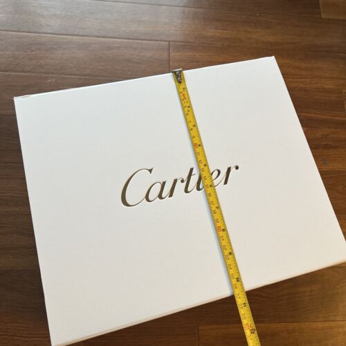 Cartier 2 White Empty Boxes And 2 Red Gift Bags - Picture 2 of 10