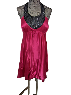 NWT Nina Austin Halter Bubble Hem Dress Fuchsia/Black Size Small | eBay NWT Nina Austin Halter Bubble Hem Dress Fuchsia/Black Size Small | eBay