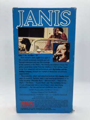 THE WAY SHE WAS JANIS A FILM 中古VHSビデオ The Way She Was Janis A Film Story Of Janis Joplin VHS Tape