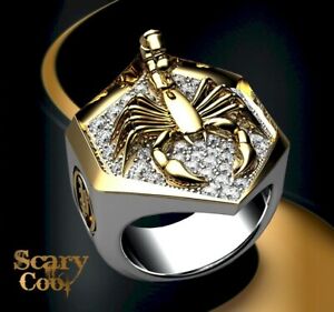 Bishilin Mens Rings Sterling Silver Scorpion Friendship Partnership Rings Silver Large Size Bishilin Mens Rings Sterling Silver Scorpion Friendship Partnership Rings Silver Large Size
