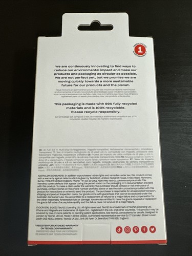 Tech21 iPhone 14 Pro EvoCrystal Case with MagSafe - 16 ft Drop Protection - 第 2/2 張圖片