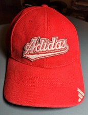 VERY RARE UNIQUE Adidas Baseball Cap RED Fitted 7 1/4" EXCELLENT, LOOK