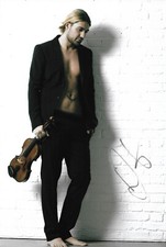 David Garrett signed 8x12 inch photo autograph David Garrett signed 8x12 inch photo autograph