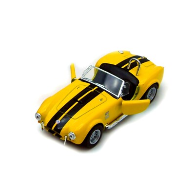 5322 BY KINSMART 1965 Shelby Cobra 427 Yellow 1:32 Diecast ( Not Box