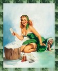 8906.Decoration Poster.Home room interior decor print.Sexy Pinup Washing the dog