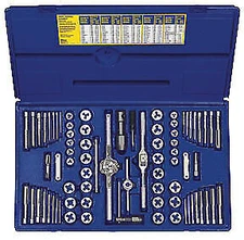 Irwin Hanson 26376 76 Pc. Machine Screw And Sae/Metric Tap And Hex Die Set