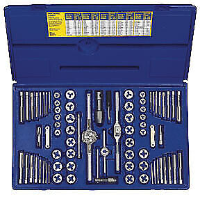 Irwin Hanson 26376 76 Pc. Machine Screw And Sae/Metric Tap And Hex Die Set
