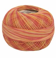 Lizbeth Egyptian Cotton Crochet Thread Size 20 Color 188 Coral Splash