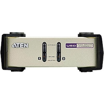 ATEN CubiQ KVM Switch - 2 Computer(s) - QXGA - 2048 x 1536 - 2 x PS/2 Port - 2 x
