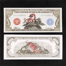 LOT 10 PCS,100 million US dollars Tiger Descent Commemorative banknotes/UNC