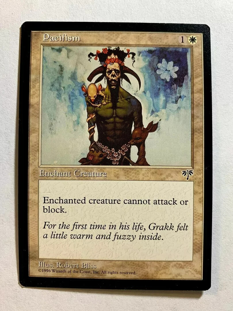 PACIFISM Mirage 1996 Magic The Gathering MTG Common White HP