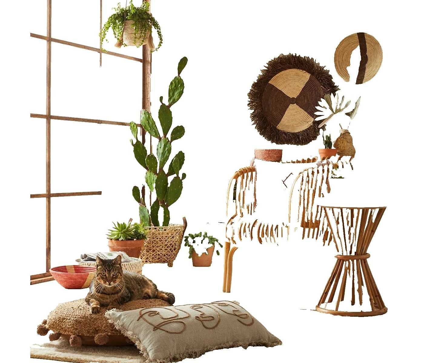 Rattan Display Basket Décor Baskets