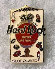HARD ROCK HOTEL LAS VEGAS ACE OF HEARTS DICE CHIPS MARCH SLOT PLAYER PIN # 37224