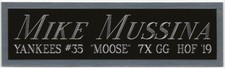 MIKE MUSSINA YANKEES NAMEPLATE FOR AUTOGRAPHED Signed Baseball-JERSEY-BAT-PHOTO