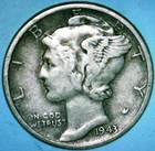 1943 D MERCURY DIME  90% SILVER