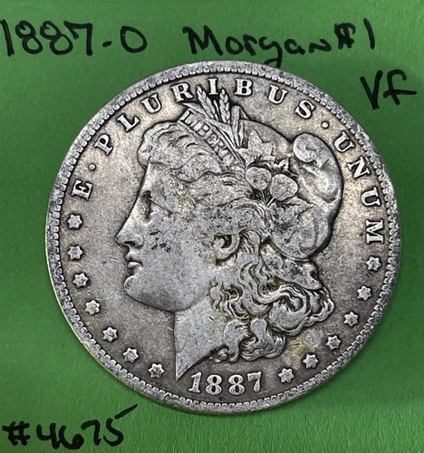 1887 O Morgan Dollar VF Very Fine 90% Silver Collectible