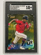 2021 Topps Stadium Club Chrome Byron Buxton Virtual Reality SGC 10 Gold /50