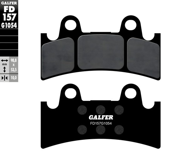 BremsbeläGe Set Galfer 2X FD157G1054 Semi-Metall Vorne 10Mm FüR Yamaha XV Virago-image