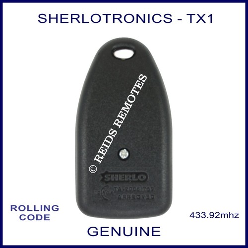 Sherlo Tronics TX1 433 MHz 1 button remote control with a red button X1 - Picture 2 of 4