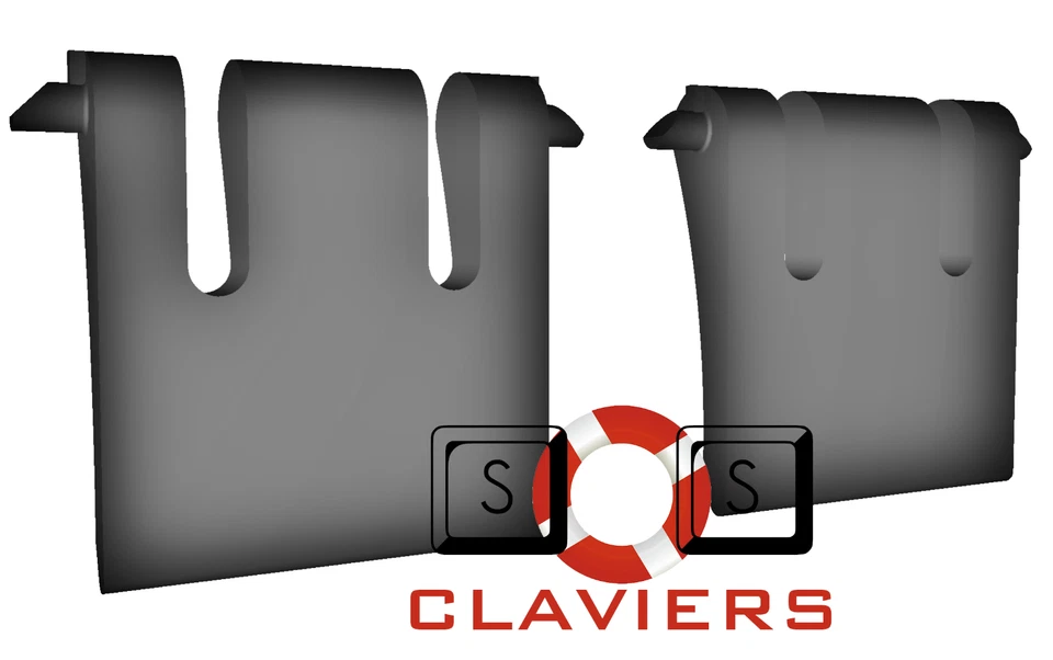 Havit Gaming Keyboard KB501CM Keyboard Spare Replacement Tilt Leg Stand Feet Set - Image 2 of 3