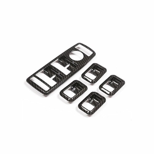 For Benz GLE GLS 2016-2019 ABS Carbon Fiber Window Lock Lift Panel Frame Trim 5X - Picture 9 of 12