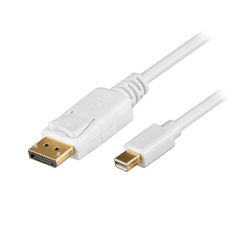 C49 Mini DisplayPort to DisplayPort Cable 1.4 Mini DP to DP Cable White 3m